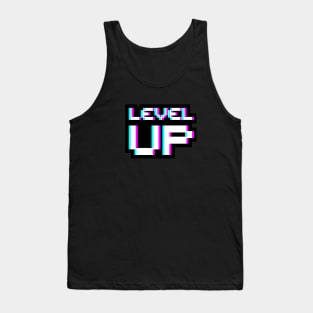 Level Up - bold White Tank Top